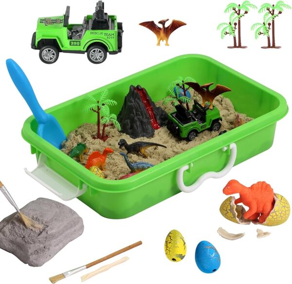 Dinosaur Dig Sensory Bin for Autism