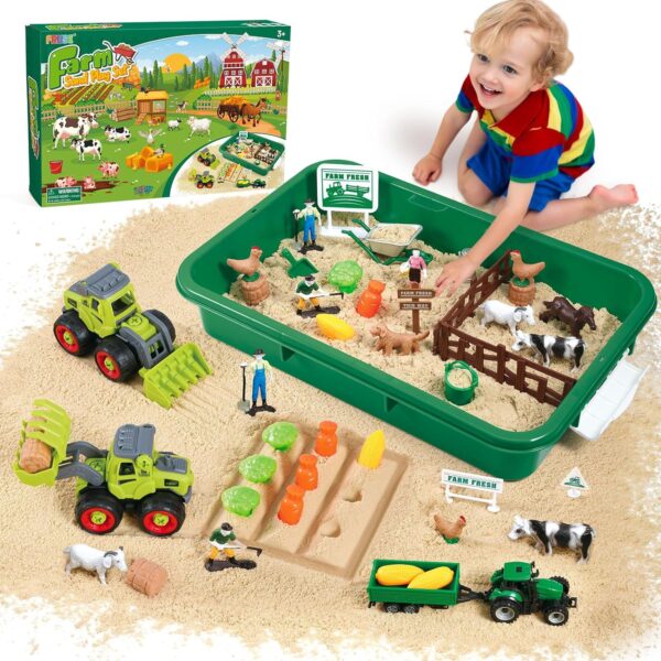 Farm Sensory Bin for Autism